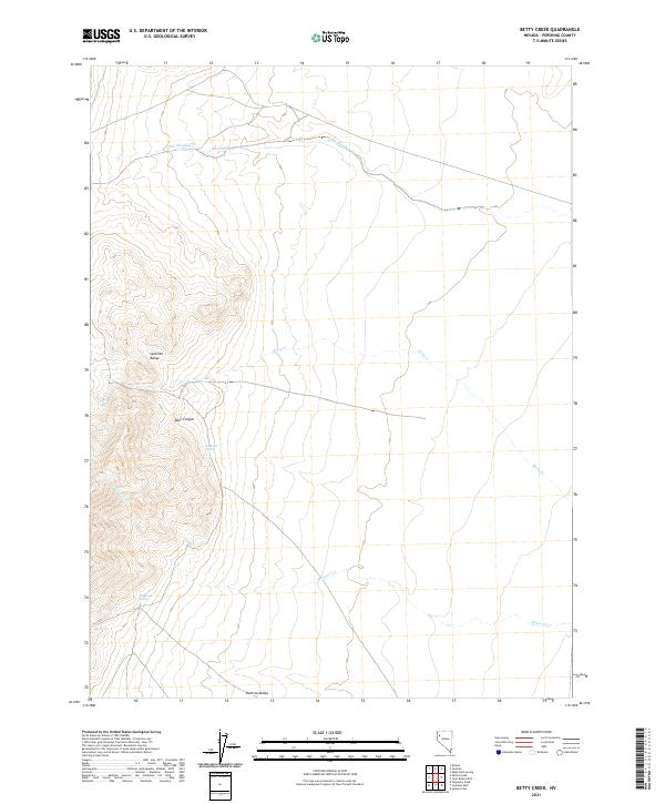 USGS Topographic Map – Betty Creek