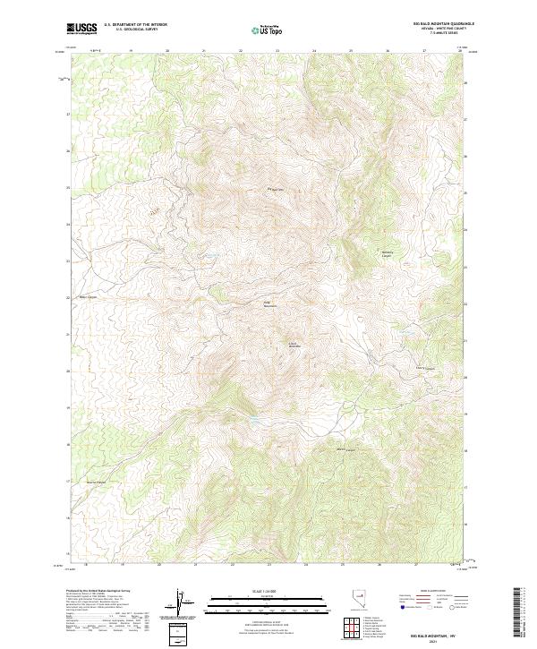 USGS Topographic Map – Big Bald Mountain