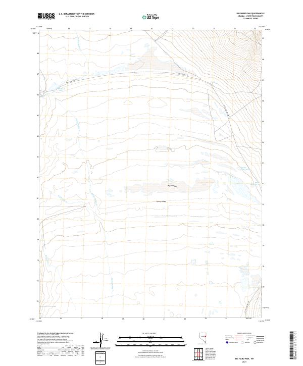 USGS Topographic Map – Big Hard Pan