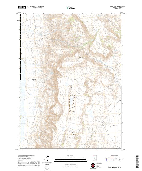USGS Topographic Map – Big Hat Mountain