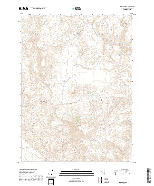 USGS Topographic Map – Big Mountain