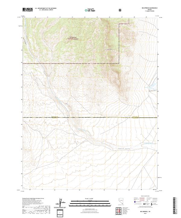 USGS Topographic Map – Big Springs