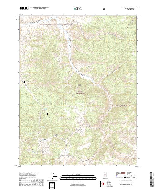 USGS Topographic Map – Big Ten Peak East
