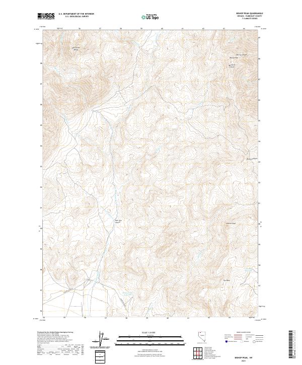 USGS Topographic Map – Bishop Peak