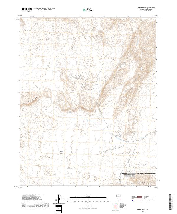 USGS Topographic Map – Bitter Spring