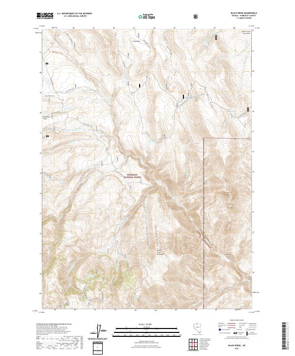 USGS Topographic Map – Black Ridge