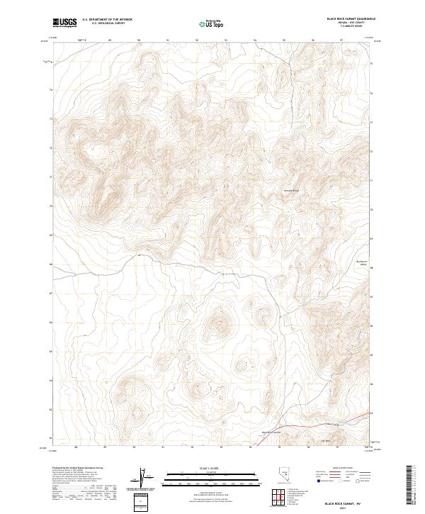 USGS Topographic Map – Black Rock Summit