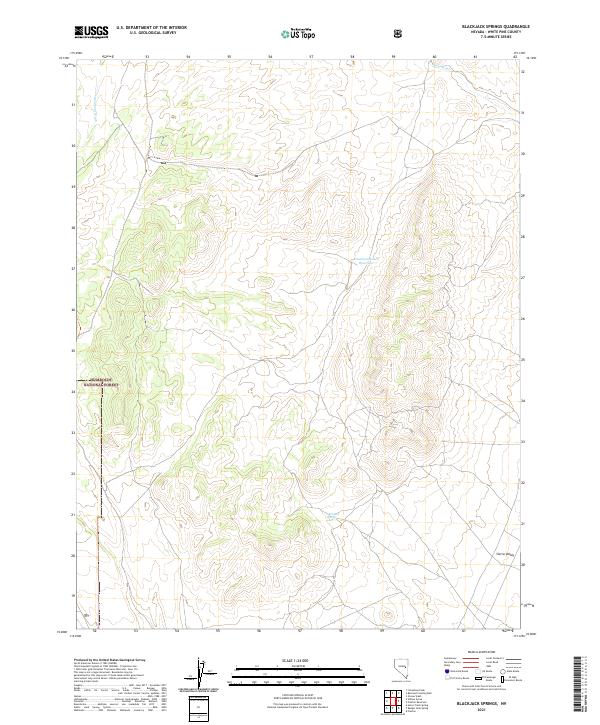 USGS Topographic Map – Blackjack Springs