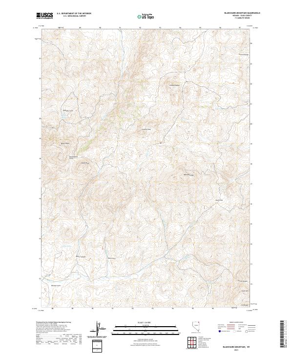 USGS Topographic Map – Blanchard Mountain