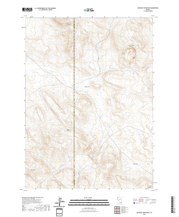 USGS Topographic Map – Blowout Mountain