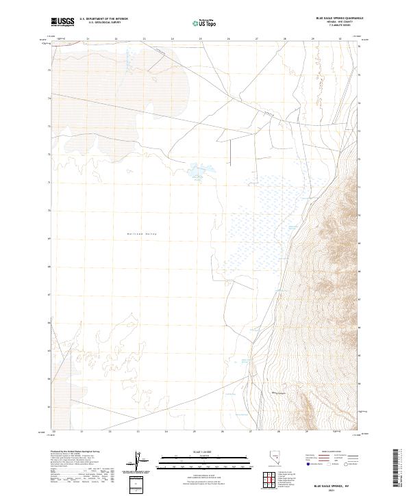 USGS Topographic Map – Blue Eagle Springs