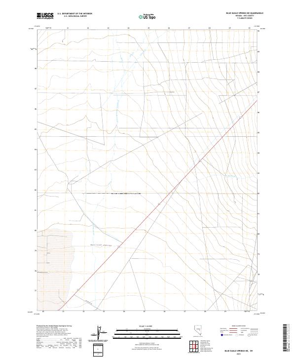 USGS Topographic Map – Blue Eagle Springs NE
