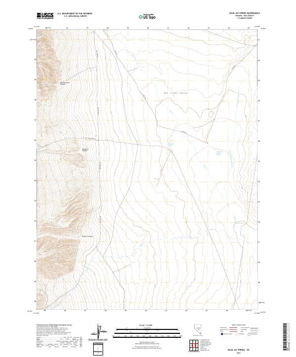 USGS Topographic Map – Blue Jay Spring