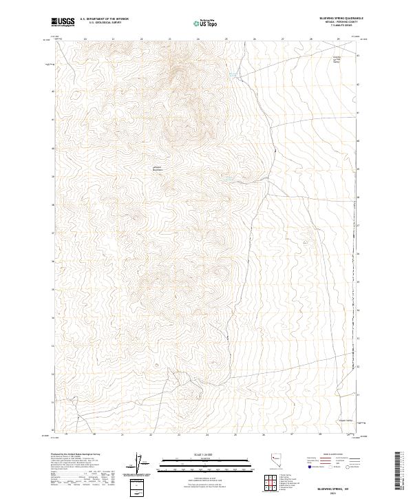 USGS Topographic Map – Bluewing Spring