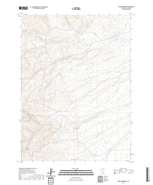 USGS Topographic Map – Boies Reservoir