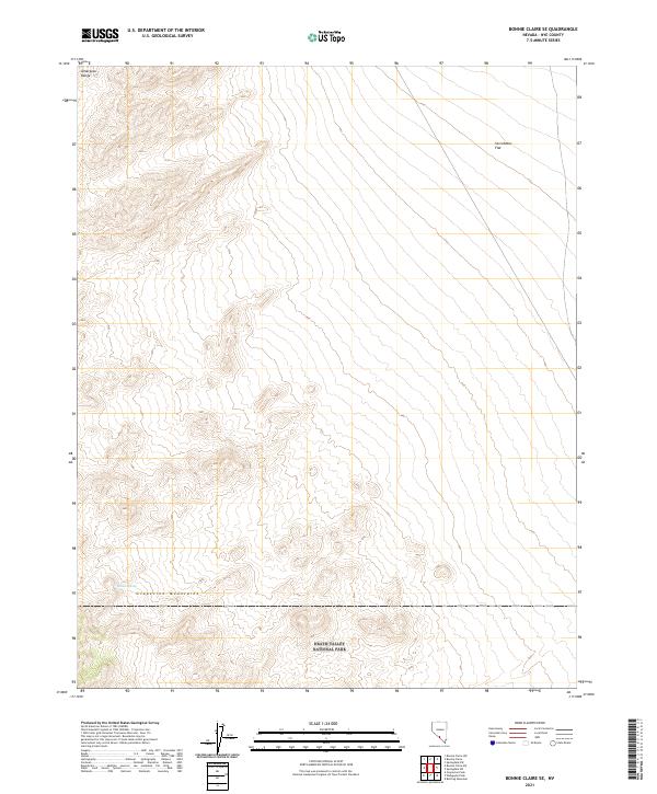 USGS Topographic Map – Bonnie Claire SE