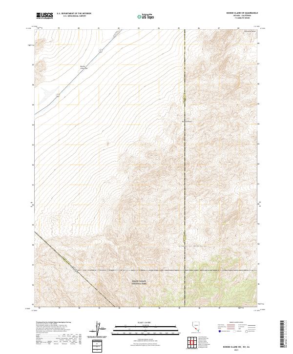 2021 Map of Bonnie Claire SW, 2021 Print
