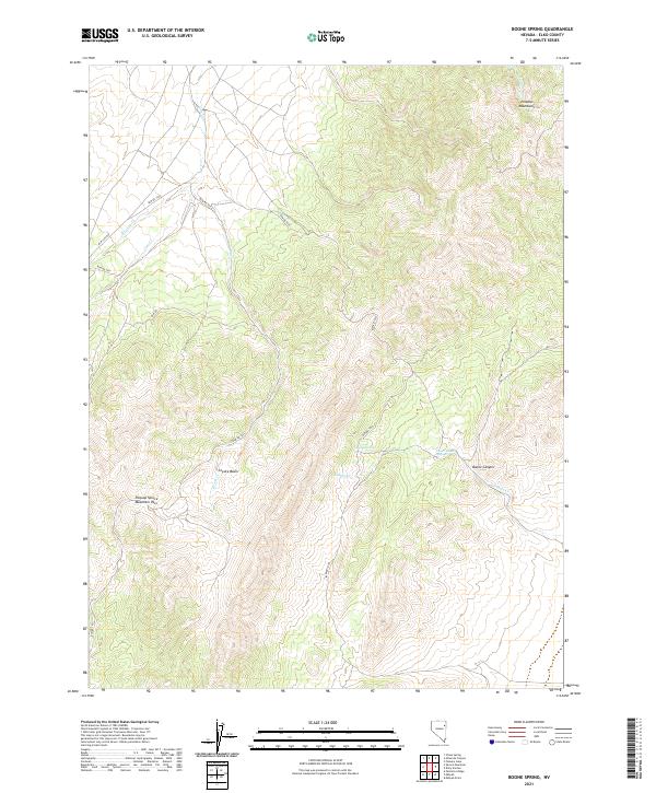 USGS Topographic Map – Boone Spring
