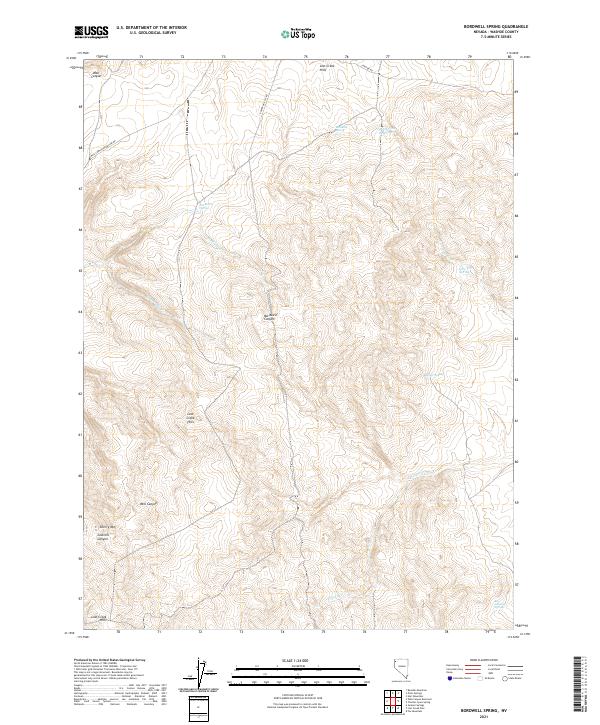 USGS Topographic Map – Bordwell Spring