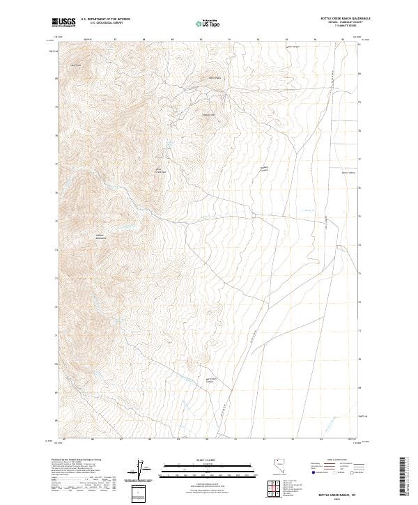 USGS Topographic Map – Bottle Creek Ranch