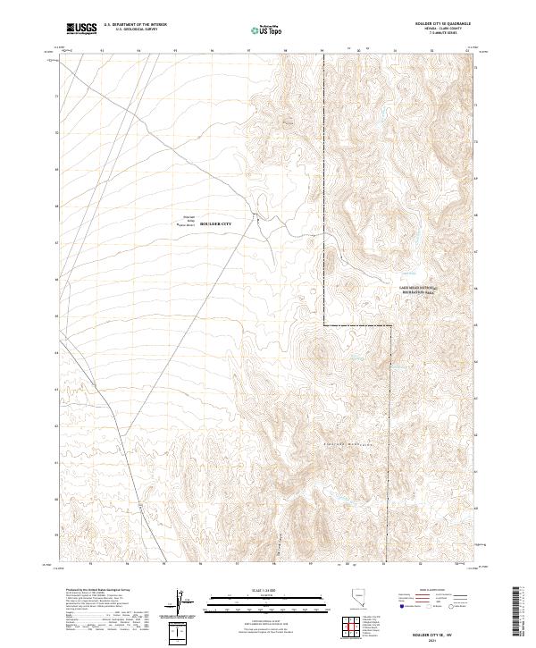 USGS Topographic Map – Boulder City SE