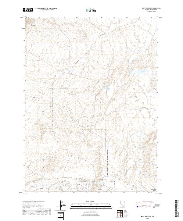 USGS Topographic Map – Boyd Reservoir
