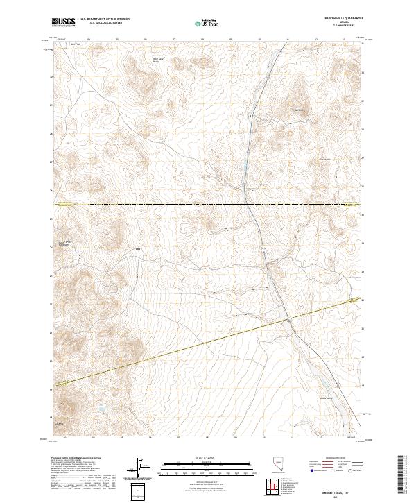 USGS Topographic Map – Broken Hills
