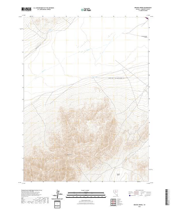 USGS Topographic Map – Brooks Spring