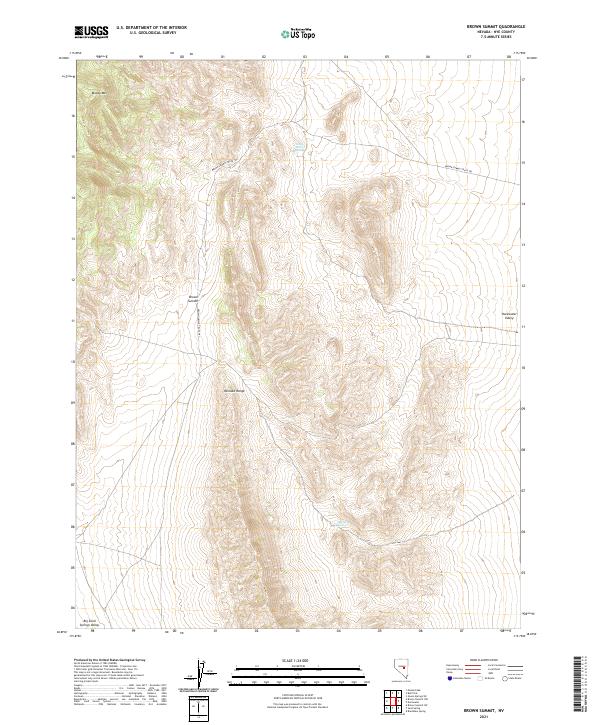 USGS Topographic Map – Brown Summit