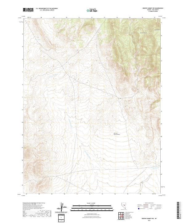 USGS Topographic Map – Brown Summit NW