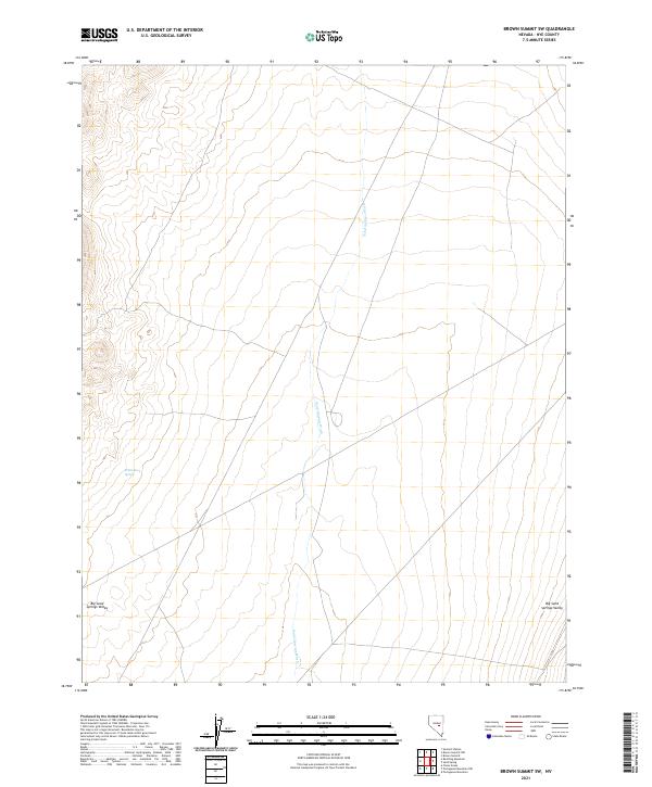 USGS Topographic Map – Brown Summit SW