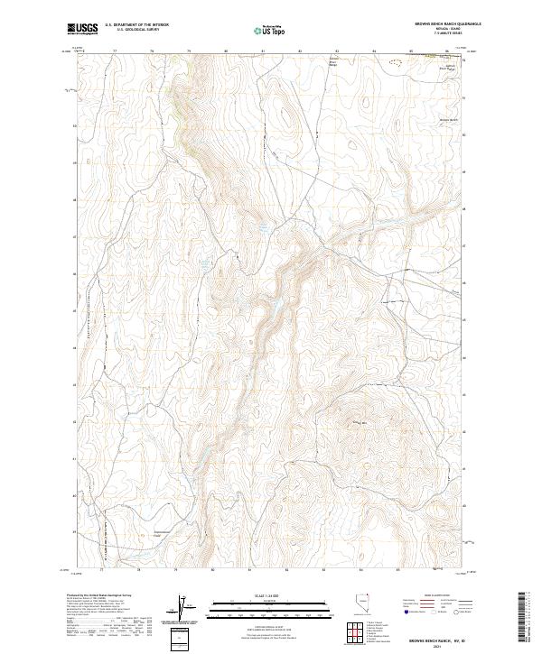 USGS Topographic Map – Browns Bench Ranch