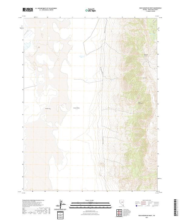 USGS Topographic Map – Buck Mountain West
