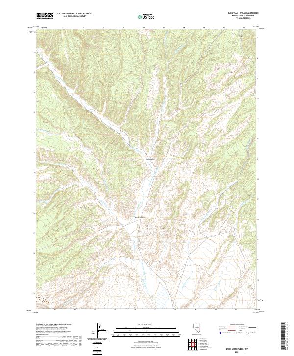 USGS Topographic Map – Buck Wash Well
