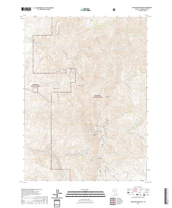 USGS Topographic Map – Buckskin Mountain