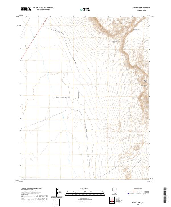 USGS Topographic Map – Buckwheat Rim