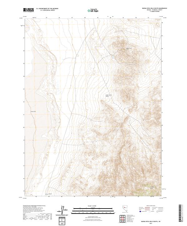 USGS Topographic Map – Buena Vista Hills South