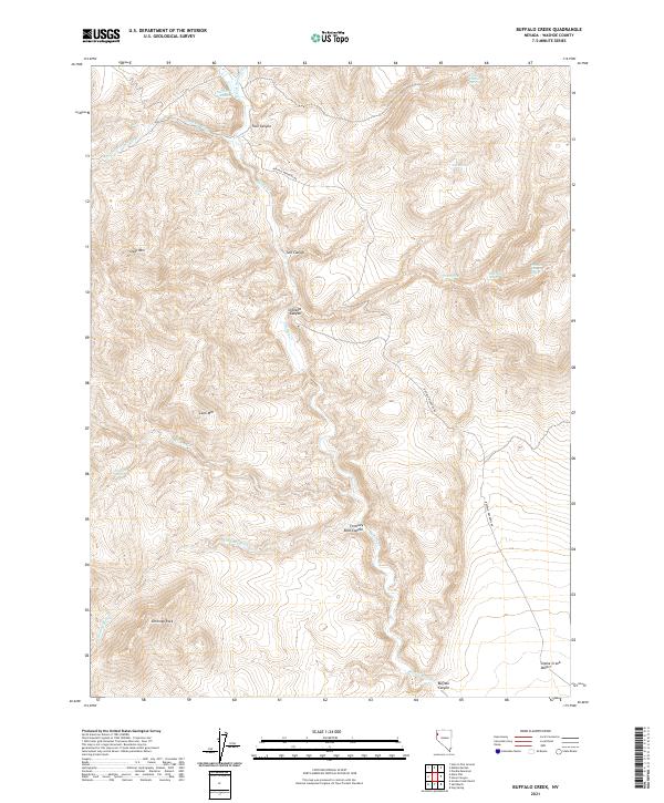 USGS Topographic Map – Buffalo Creek