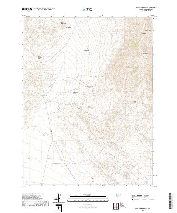 USGS Topographic Map – Buffalo Mountain