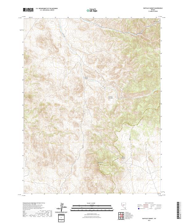 USGS Topographic Map – Buffalo Summit