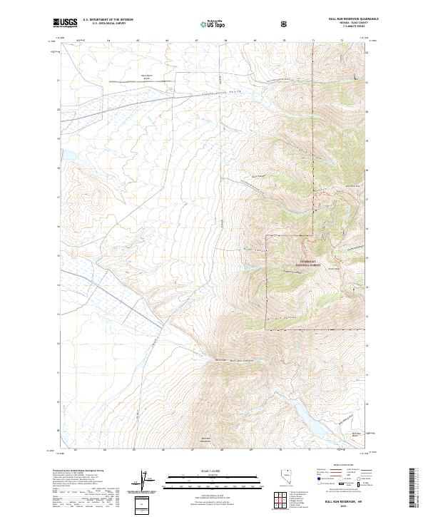USGS Topographic Map – Bull Run Reservoir