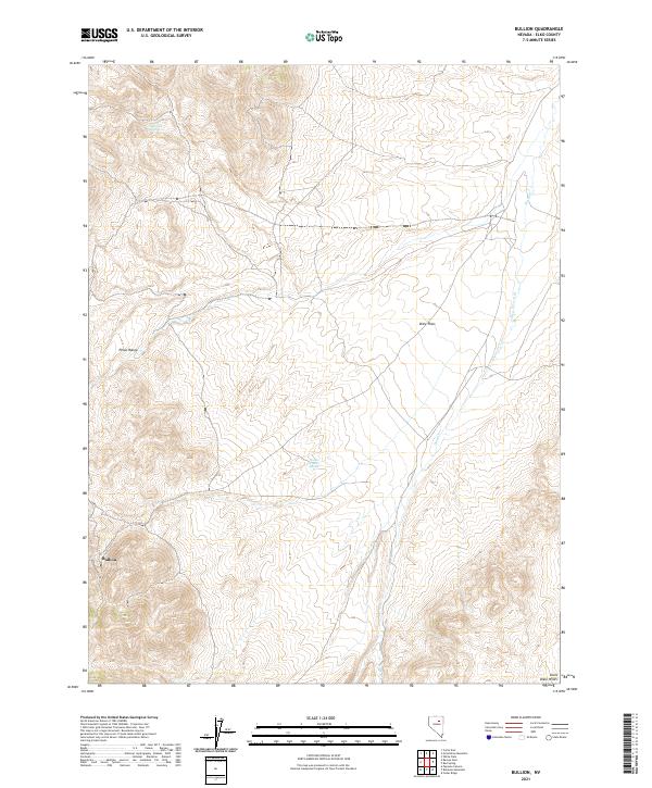USGS Topographic Map – Bullion
