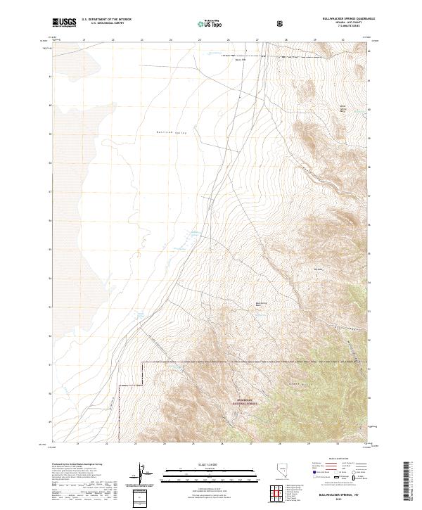USGS Topographic Map – Bullwhacker Springs