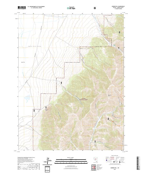 USGS Topographic Map – Bunker Hill