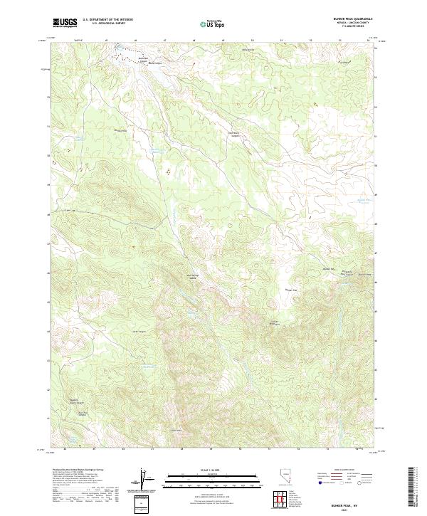 USGS Topographic Map – Bunker Peak
