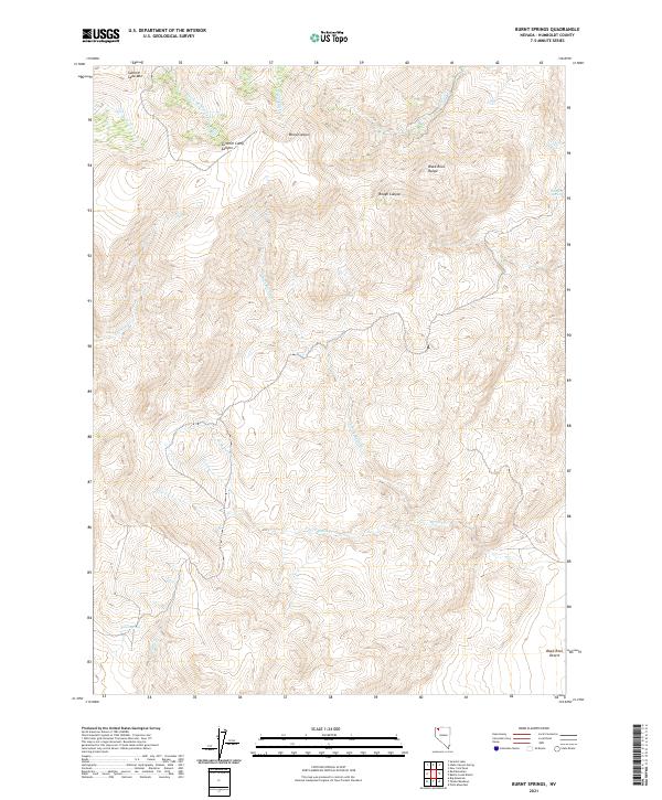 USGS Topographic Map – Burnt Springs