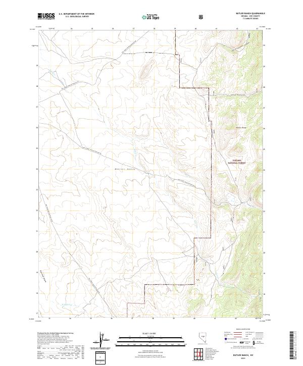 USGS Topographic Map – Butler Ranch