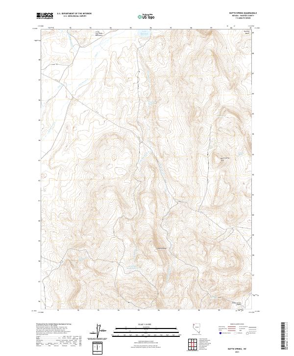 USGS Topographic Map – Butte Spring