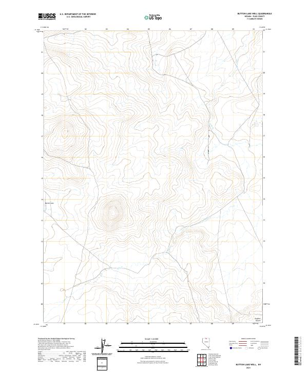 2021 Map of Button Lake Well, 2021 Print