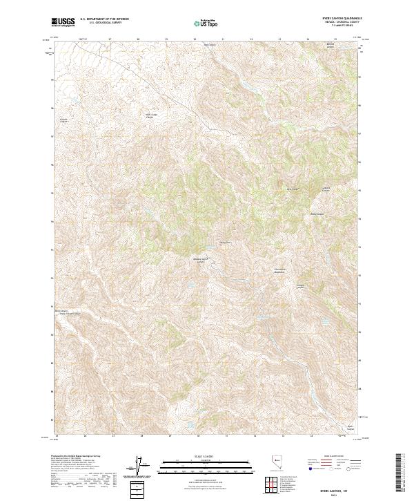 USGS Topographic Map – Byers Canyon